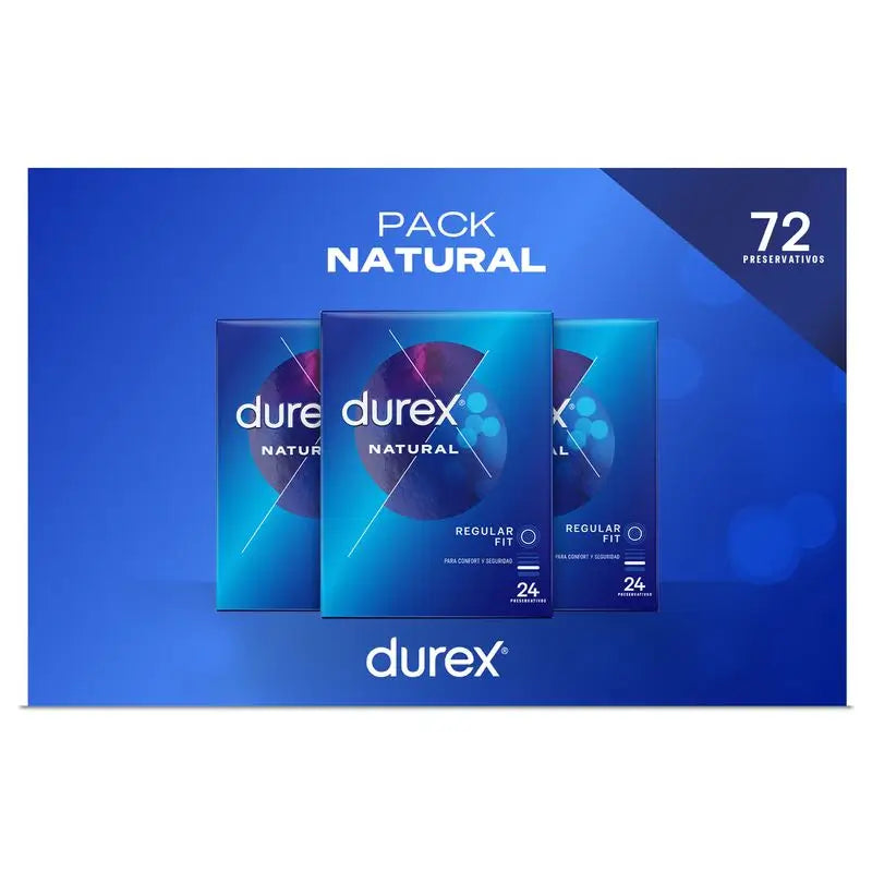 Durex Pack Preservativos Natural, 24 uds x 3