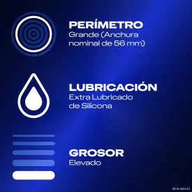 Durex Perfect Connection Extra Lubricados, 10 Preservativos