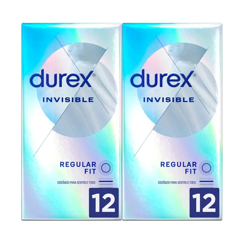 Durex Pack Preservativos Invisible Extra Sensitivos  2x12 uds