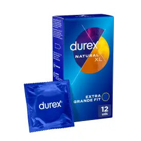 Durex Preservativos Originales Natural Plus Talla Xl - 12 unidades