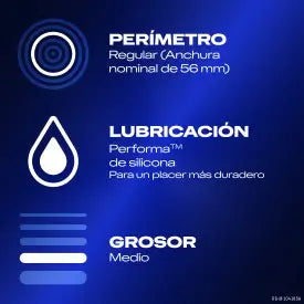 Durex Preservativos Placer Prolongado con Efecto Retardante 12 unidades