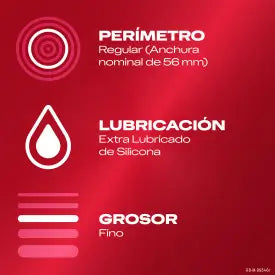 Durex Preservativos Sensitivo Suave, Fino Para Mayor Sensibilidad, 3 Condones