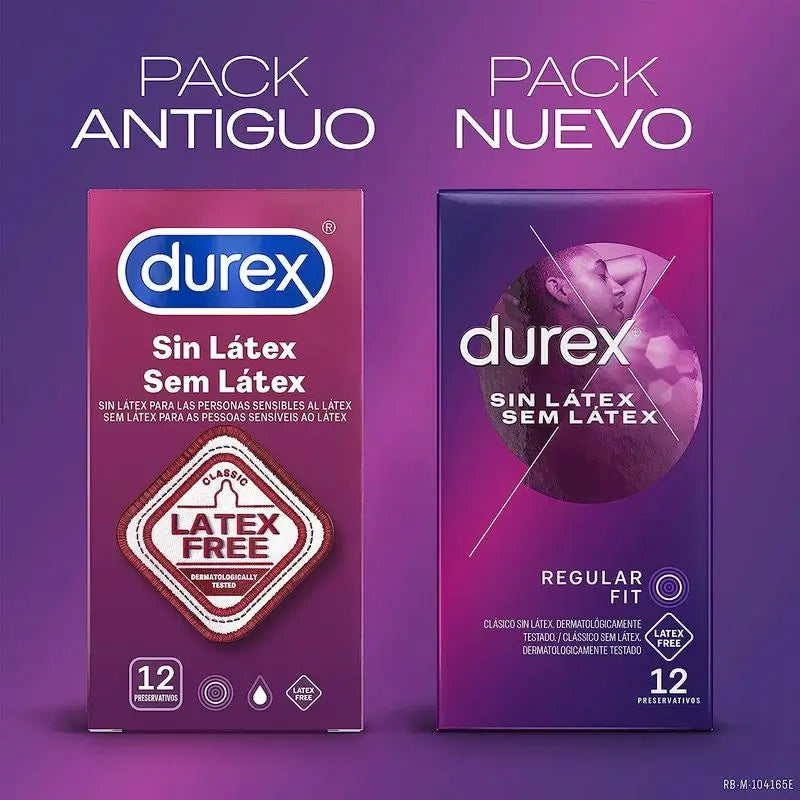 Durex Sin Látex Preservativos 12 unidades