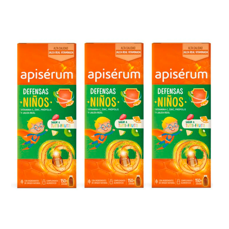 ApiSérum Triplo Defensas Niños – Jalea Real  3 x 150ml