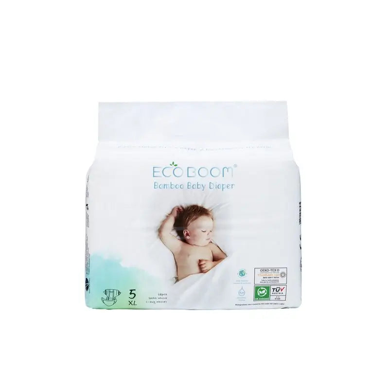 Eco Boom Pañales De Bambú Pure Xl 5, 28 unidades