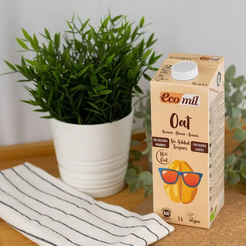 Ecomil Oat No Added Sugars Bio, 1 l