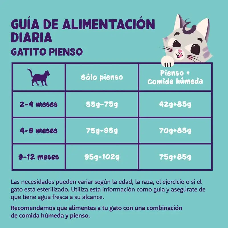 Edgar & Cooper Pienso Para Gatos 2kg Kitten Pato Fresco De Corral Y Pollo Fresco De Corral, Arándanos, Rosas Y Rosa Mosqueta