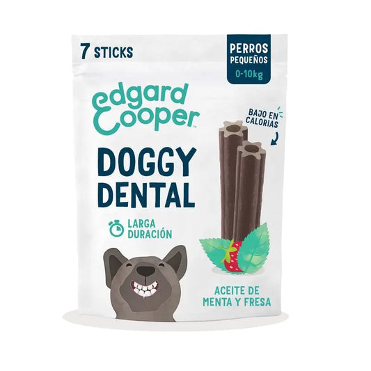 Edgard & Cooper Snack Dental Perros Adultos 8x120g Fresa y Menta Pequeño