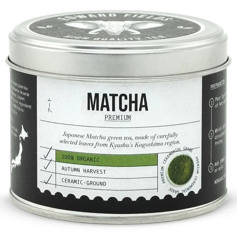 Edward Fields Tea Té Matcha Premium Ecológico Japones Grado Ceremonial 80G, 80 gr