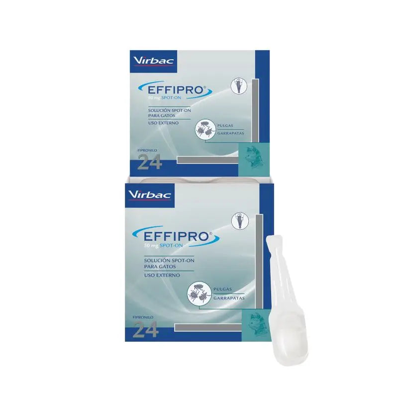 Effipro 50 Mg Spot-On Gatos, 24 Pipetas