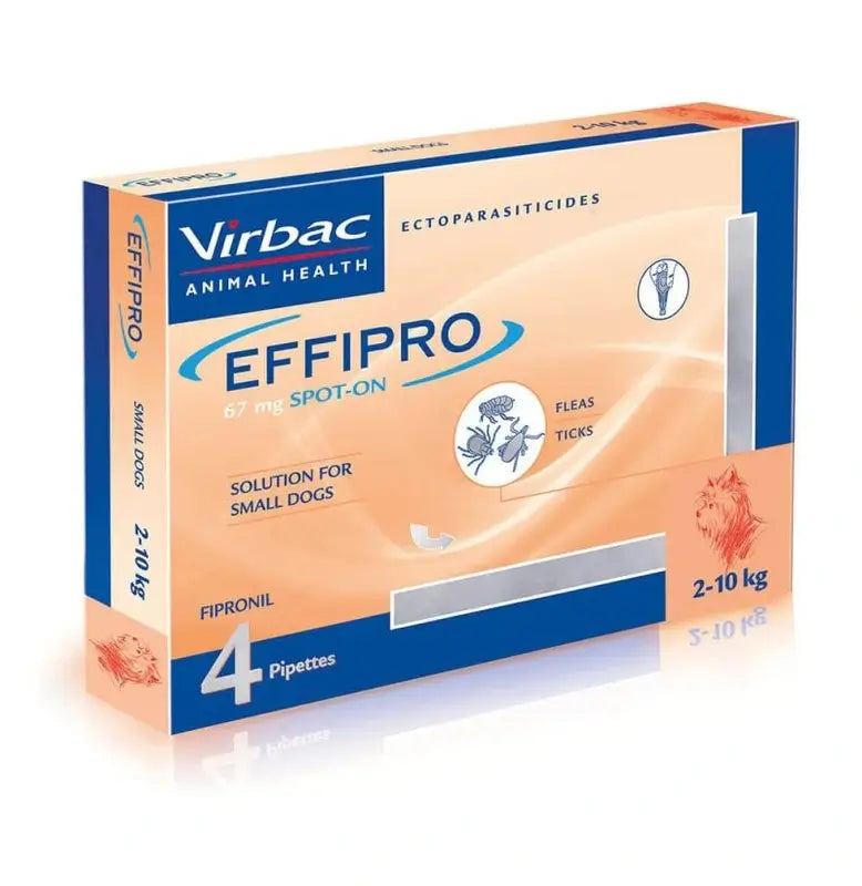 Effipro 67 Mg Spot-On Perros Pequeños 2-10Kg, 4 Pipetas