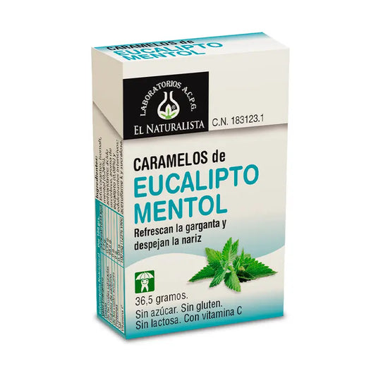 El Naturalista Caramelos Eucalipto Mentol Sin Azúcar 36,5 gr