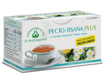 El Naturalista Pectotisana,  Mezcla De Plantas, 20 Bolsitas Infusión 