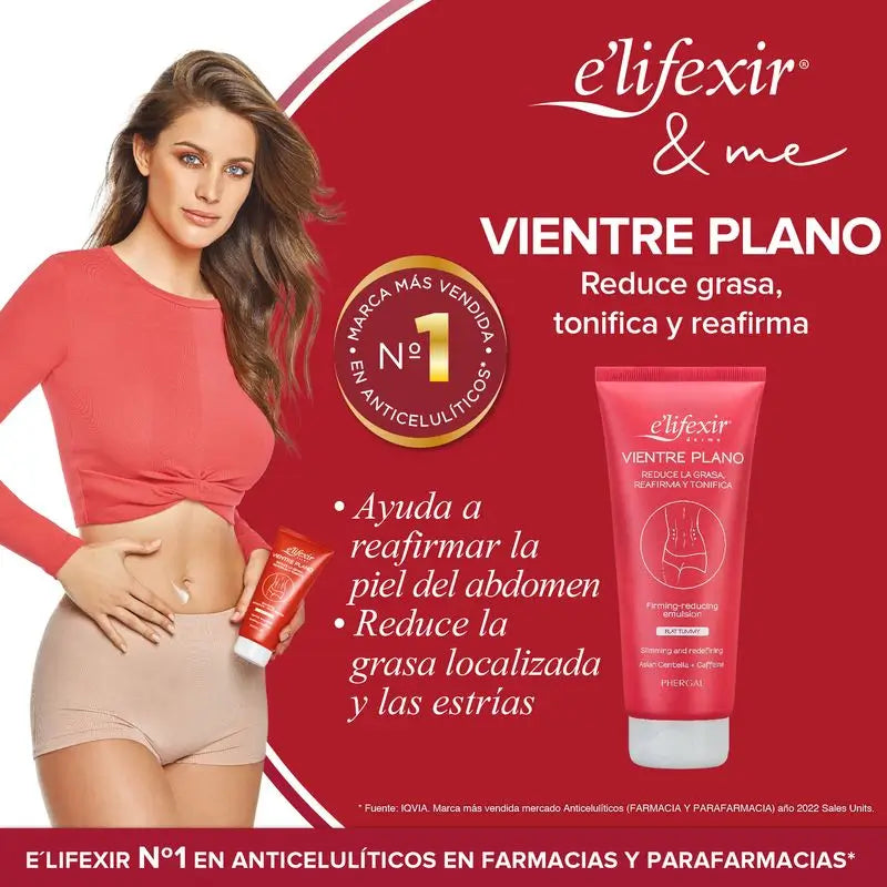 Elifexir Vientre Plano Crema Reductora Abdomen Reafirmante Quemgrasas 200Ml