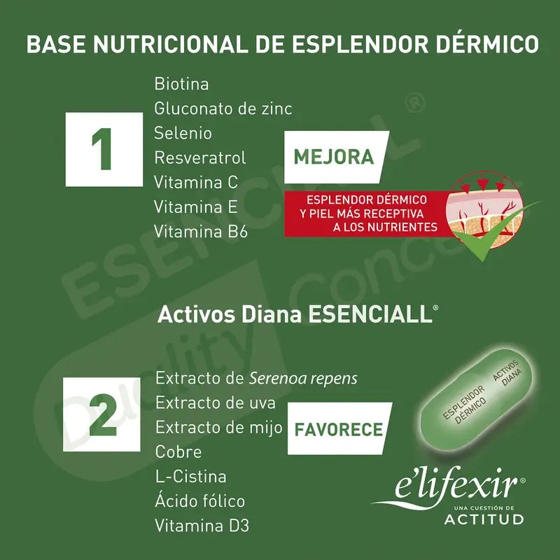 Elifexir Esenciall Pack Redensificante 60 Caps+ Suero 35 Ml.