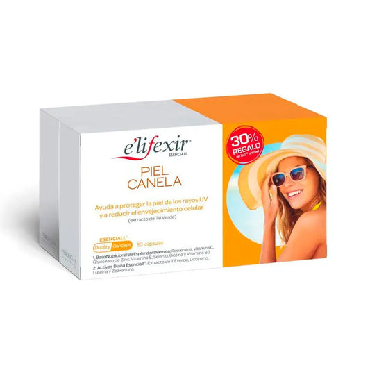 Elifexir Esenciall Piel Canela Envase Ahorro - 80 cápsulas