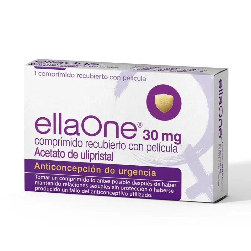 Ellaone 30 mg Anticonceptivo de Emergencia 1 Comprimido