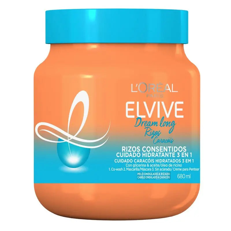 L'Oréal Paris Elvive Dream Long Mascarilla Rizos Consentidos Cuidado Hidratante 3 En 1