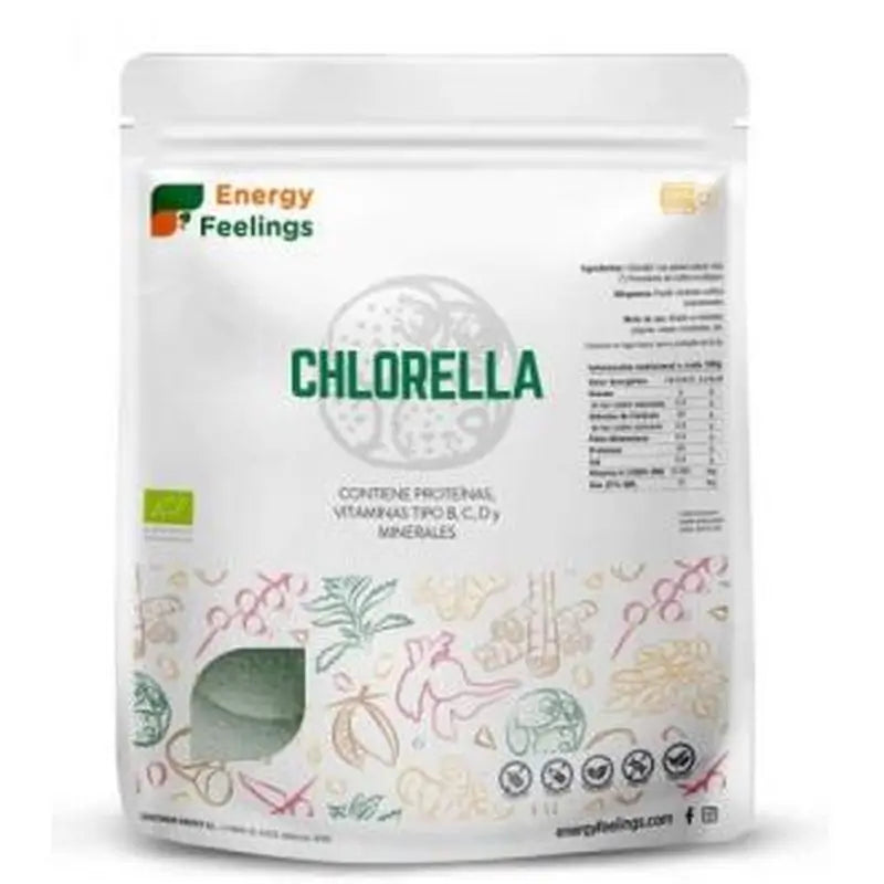 Energy Feelings Chlorella Polvo 1Kg. Eco Vegan Sg