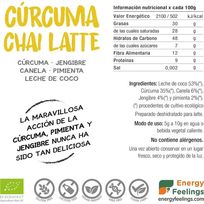 Energy Feelings Curcuma Chai 750Gr. Eco Sg**