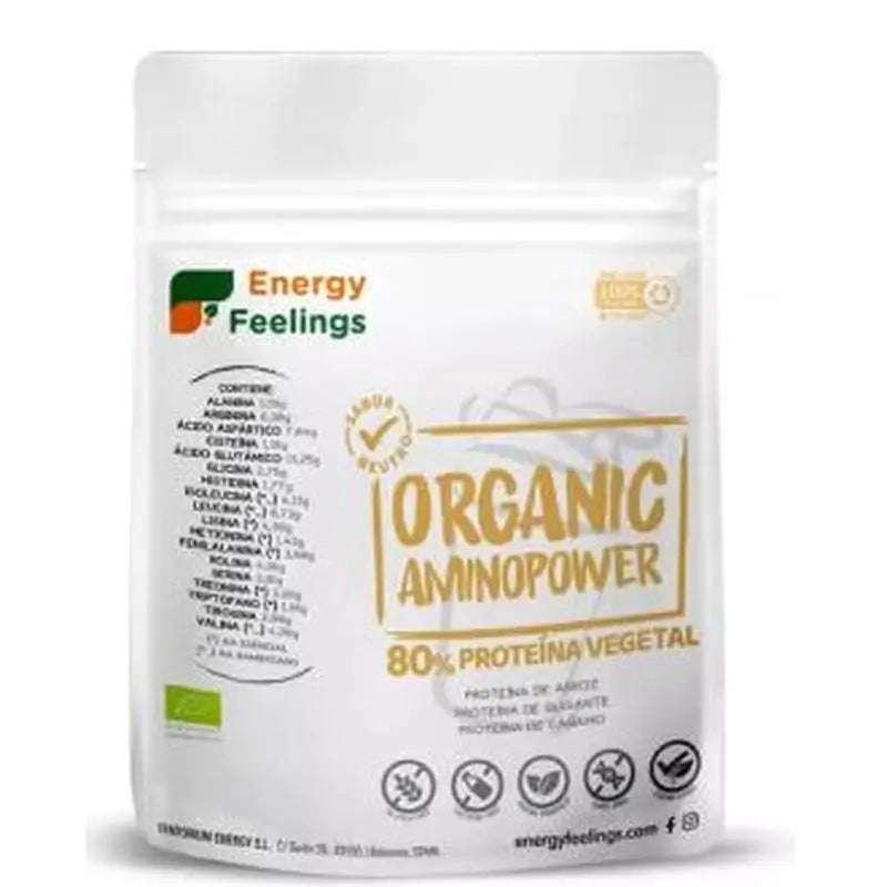 Energy Feelings Organic Aminopower 80% Neutro 200Gr. Eco Vegan Sg