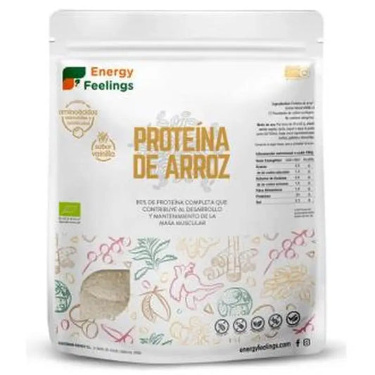 Energy Feelings Proteina De Arroz Vainilla 1Kg. Eco Vegan Sg