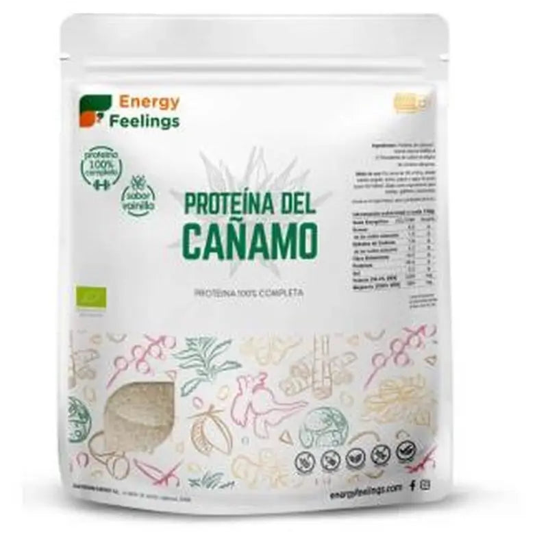 Energy Feelings Proteina De Cañamo Vainilla 1Kg. Eco Vegan Sg