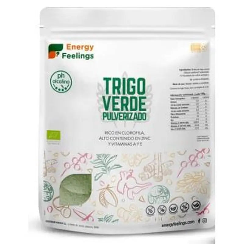 Energy Feelings Trigo Verde Pulverizado 1Kg. Eco Vegan Sg