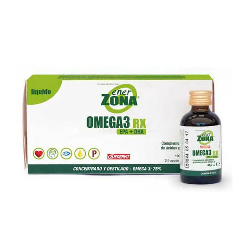 Enerzona Omega 3 Rx Líquido 3 Frascos x 33,3 ml