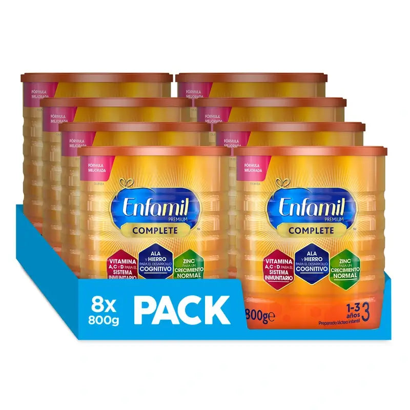 Enfamil Complete 3 Leche de Crecimiento, 8X800 gr