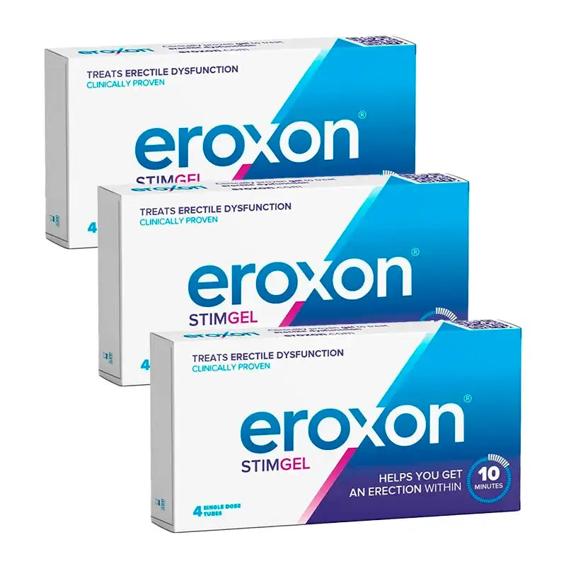 Eroxon Stimgel Gel Para Disfunción Eréctil, 3 x 4 tubos monodosis