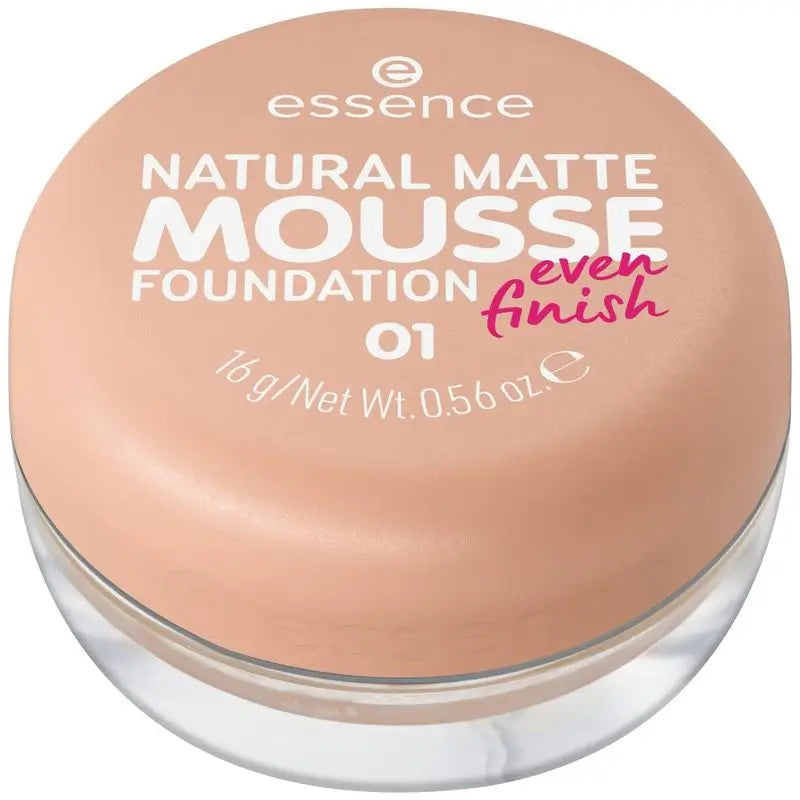 Essence Maquillaje En Mousse Natural Matte Mousse Foundation 01, 16 gr