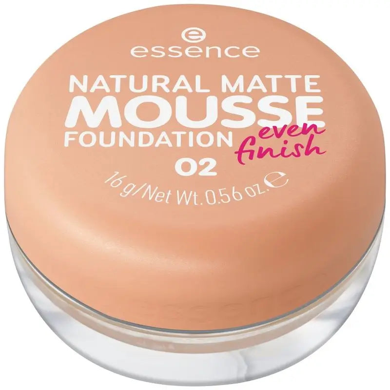 Essence Maquillaje En Mousse Natural Matte Mousse Foundation 02, 16 gr