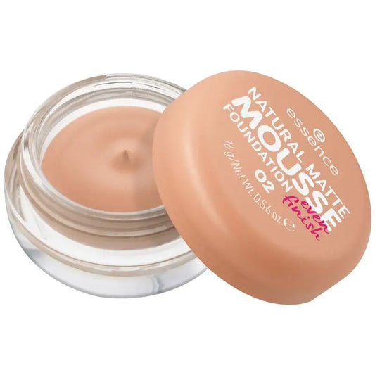 Essence Maquillaje En Mousse Natural Matte Mousse Foundation 02, 16 gr