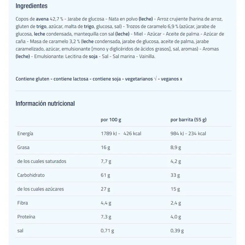 Etixx Sweet & Salty Oat Bar 12Barritas