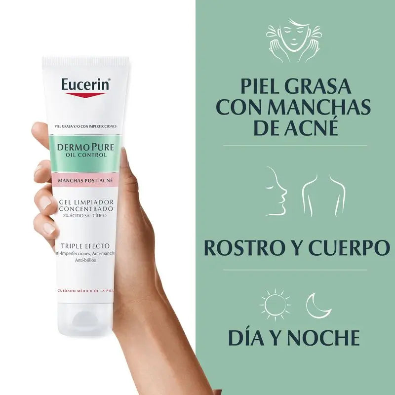 Eucerin Antiacné DermoPure Gel Concentrado Triple Efecto 150 ml