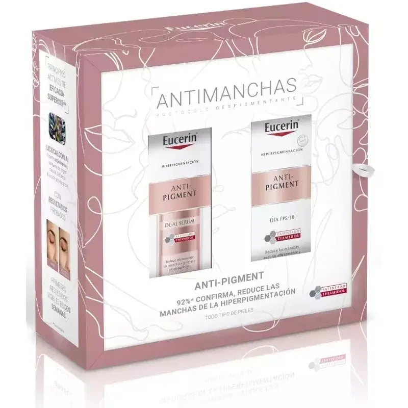 Eucerin Antimanchas  Pack Antipigment Dual Sérum Mono Chamber 30ml + Crema Día Spf 30, 50ml