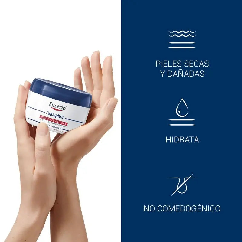 Eucerin Aquaphor Tarro, 80 Gr