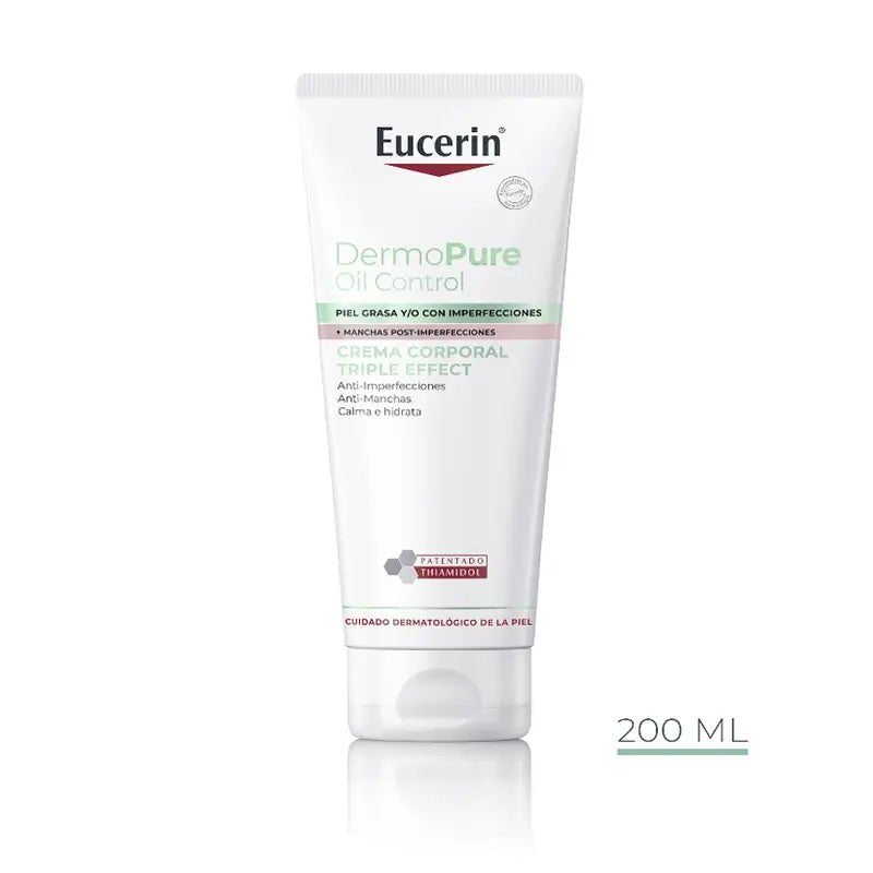 Eucerin Dermopure Crema Corporal Triple Efecto, 200Ml