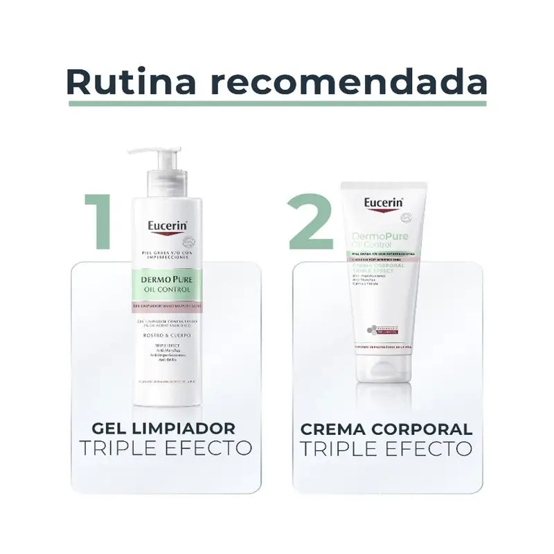 Eucerin Dermopure Crema Corporal Triple Efecto, 200Ml