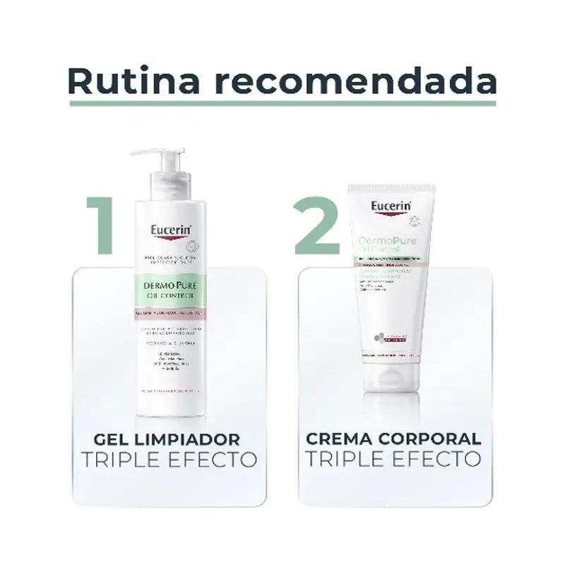 Eucerin Dermopure Gel Limpiador Triple Efecto, 400 Ml