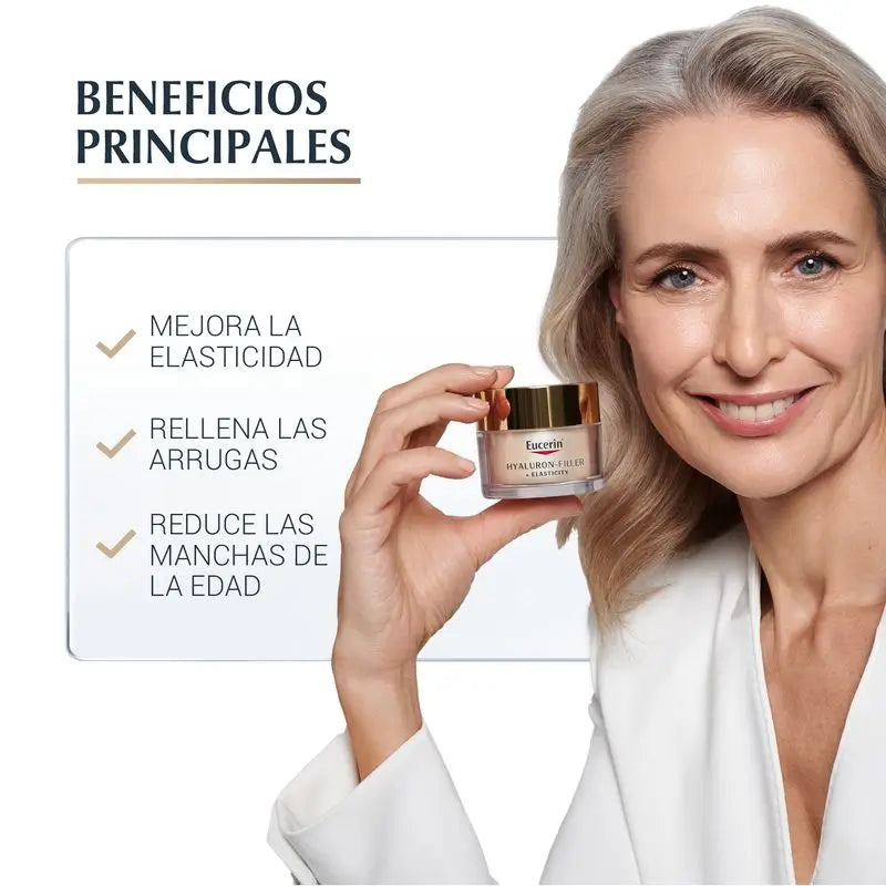 Eucerin Hyaluron Filler + Elasticity Día SPF 15, 50 ml