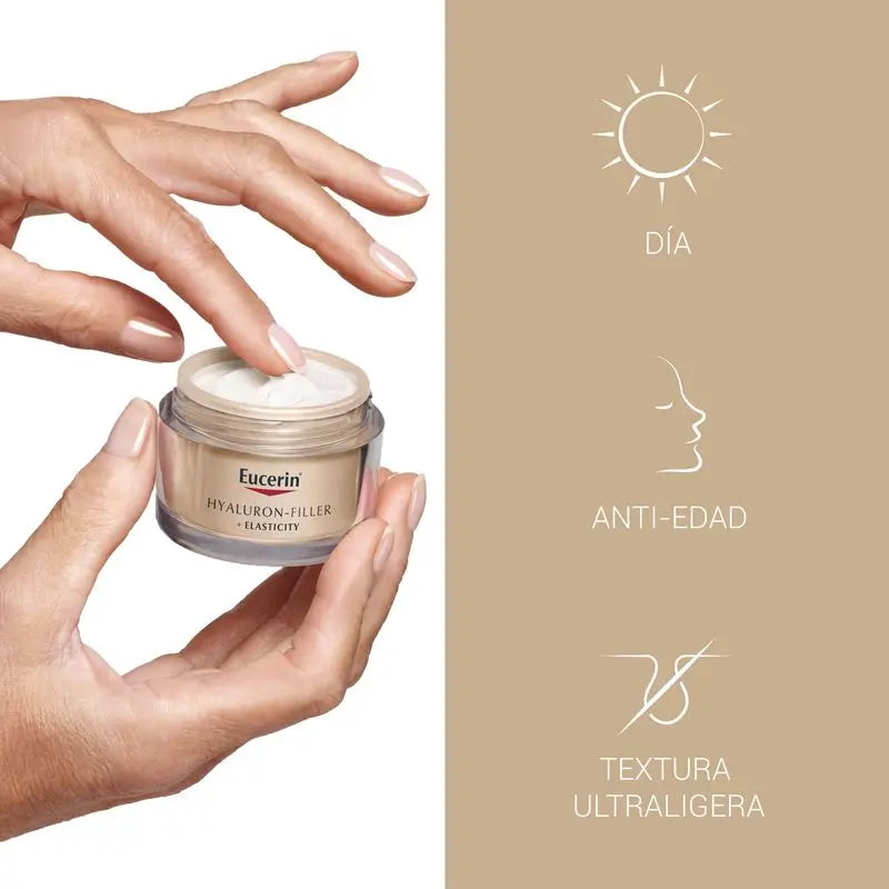 Eucerin Hyaluron Filler + Elasticity Día SPF 15, 50 ml