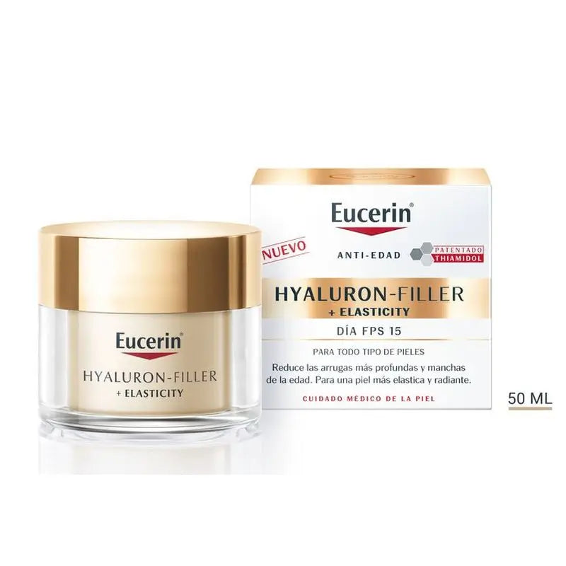 Eucerin Hyaluron Filler + Elasticity Día SPF 15, 50 ml