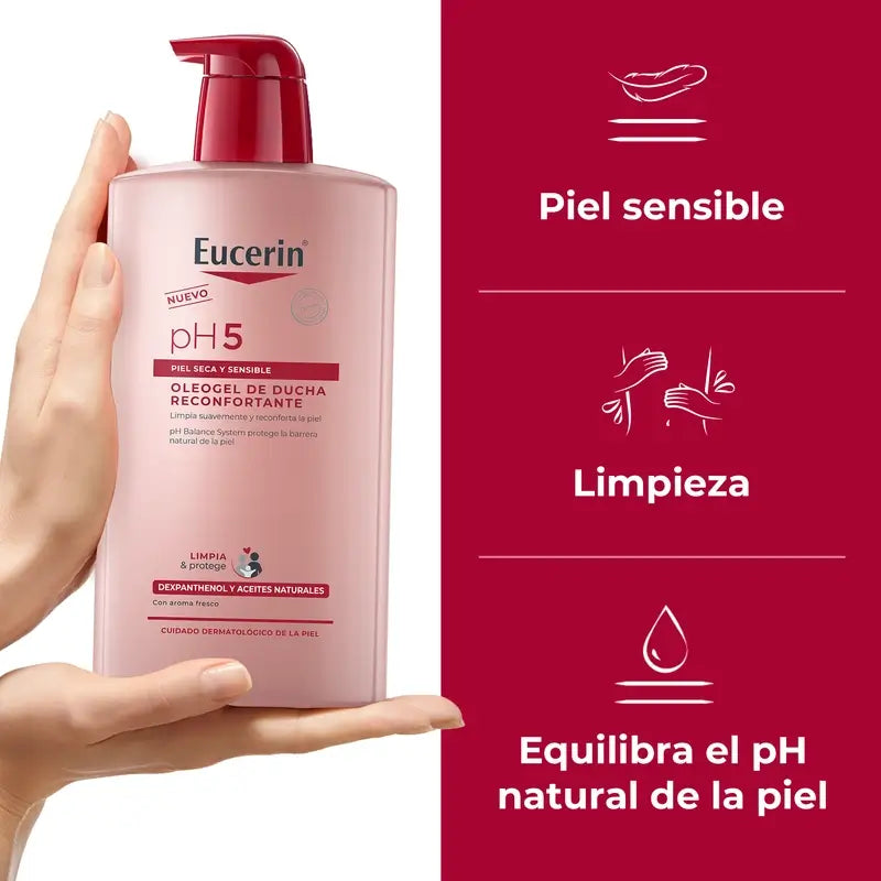 Eucerin Oleogel Ducha Reconfortante , 1000 ml