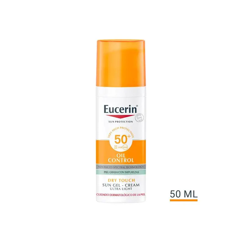 Eucerin Oil Control Dry Touch Sun Gel SPF 50+, 50 ml