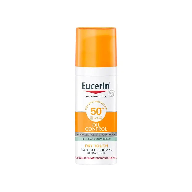 Eucerin Oil Control Dry Touch Sun Gel SPF 50+, 50 ml