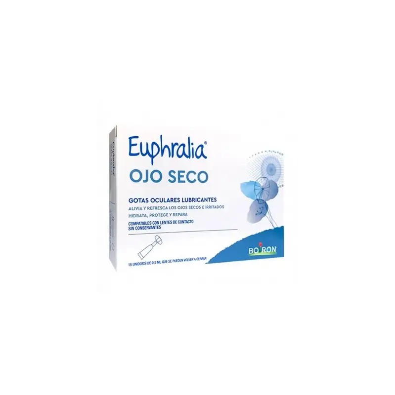 Euphralia Gotas Lubricantes Ojo Seco Oculares , 15 unidosis