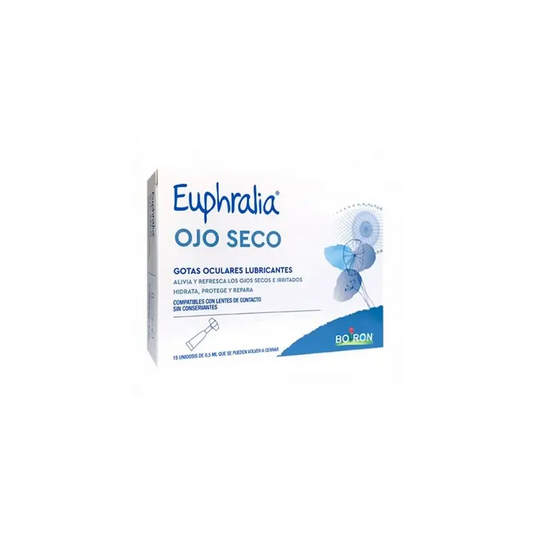 Euphralia Gotas Lubricantes Ojo Seco Oculares , 15 unidosis