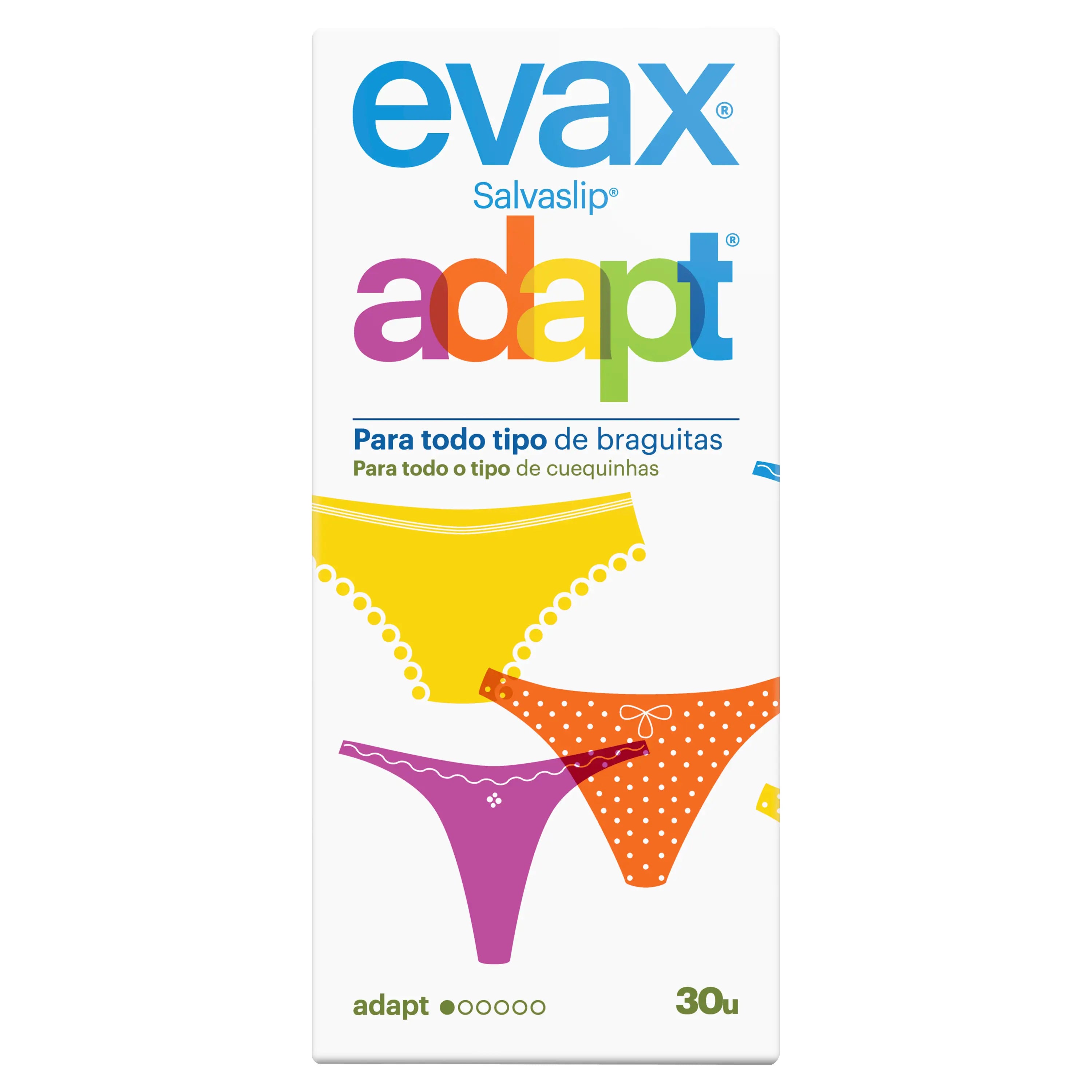 Evax Salvaslip Adapt Protegeslips , 30 unidades